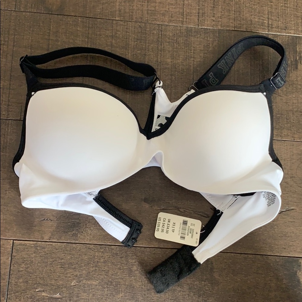 White push up bra
